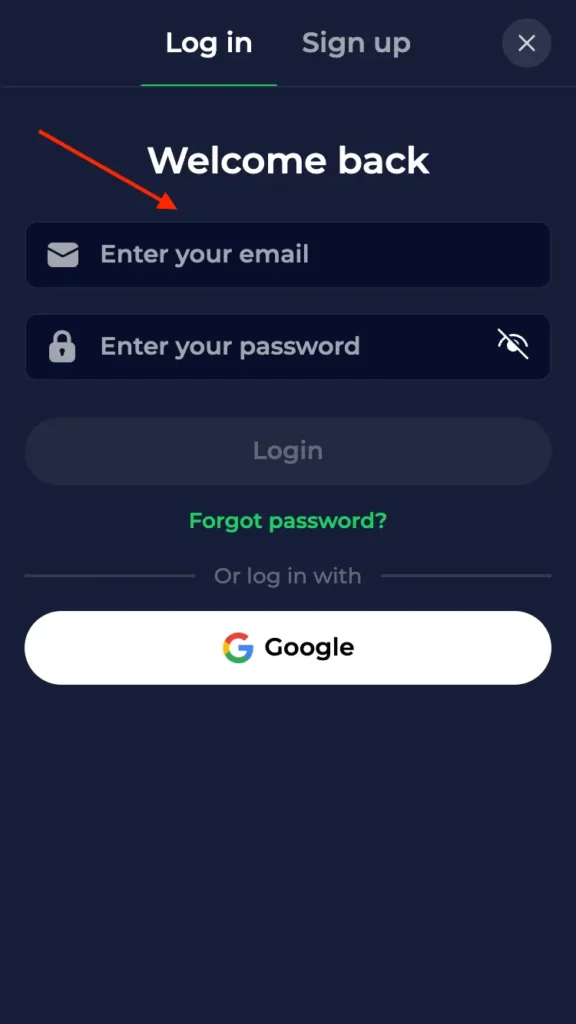 Nine Win Login Completing the form