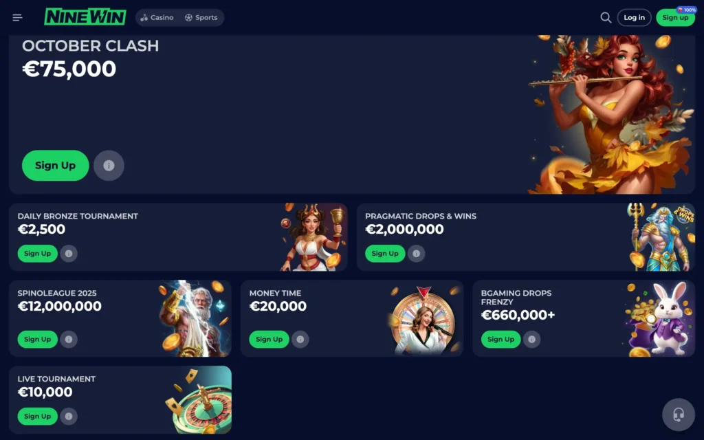 NineWin Tournaments